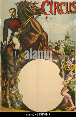 CIRKUS, leeres Poster, Anonym, um 1900, Druck, Farblithografie, Blatt: 935 mm x 1265 mm Stockfoto