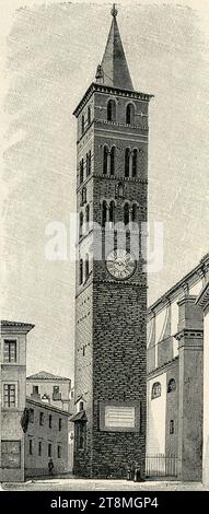 Velletri campanile della chiesa di Santa Maria del Trivio. Stockfoto