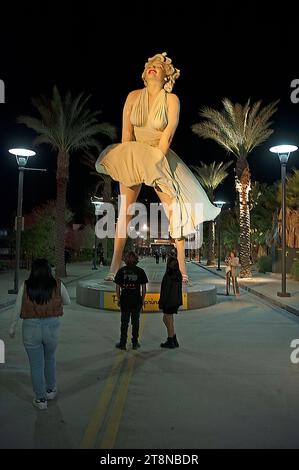 Marilyn Statue in Palm Springs, Kalifornien Stockfoto