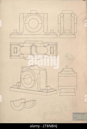 Werke aus Loos' Schulzeit, Camp, 1885 - 1887, Architekturzeichnung, Zeichenpapier; Tinte, 748 x 525 mm Stockfoto