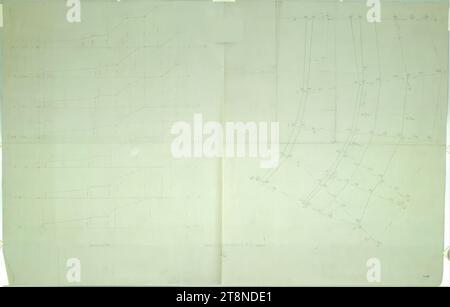 Bad Groß Ullersdorf (Nordmähren), Sanatorium Thesstal, Geländeplan, Alfred Castelliz (Celje 1870 - 1940 Wien), 1911, Plan, Aquafix; Bleistiftzeichnung, 56,6 x 89,1 cm Stockfoto