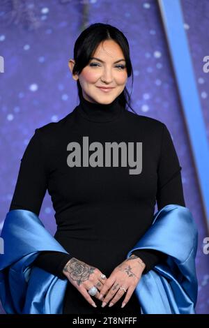London, Großbritannien. November 2023. Julia Michaels bei der Wish Premiere, London, Großbritannien, 20. November 2023. Foto: Stuart Hardy/ABACAPRESS.COM Credit: Abaca Press/Alamy Live News Stockfoto