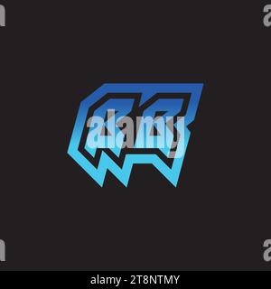 BB Initial Inspiration Logo Design Esport und Gaming Clans Ideen Stock Vektor