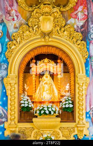 Marienstatue, Virgen de Canelaria, Schutzpatronin des Kanarischen Archipels, Basilica de Nuestra Senora de la Candelaria Stockfoto