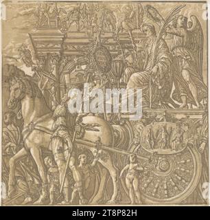 Der Triumph von Julius Cäsar: Blatt 9, der Triumph von Julius Cäsar, Andrea Andreani (Mantua (zwischen 1541 und 1559) - (zwischen 1623 und 1629) Mantua), 1599, Druckerei, clair obscur Holzschnitt von vier Platten Stockfoto