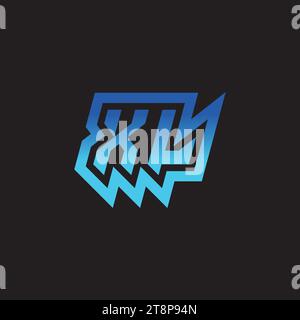 XL Initial Inspiration Logo Design ePort und Gaming Clan Ideen Stock Vektor