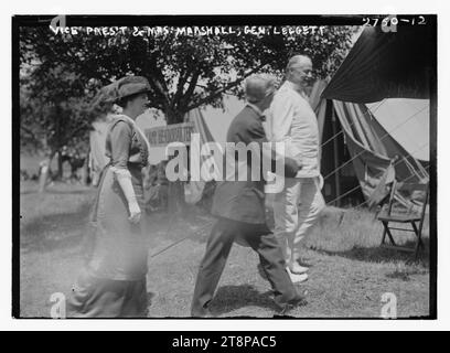 Stellvertretender Vorgesetzter und Frau Marshall, General Leggett (d. h. Liggett) Stockfoto