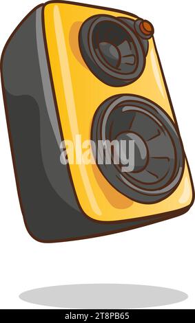 Musik-Lautsprecher-Symbol. Cartoon-Illustration der Musik Lautsprecher Vektor Icon für web Stock Vektor