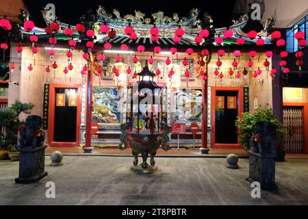 Hiang Thian Siang Ti Tempel, Carpenter Street, Chinatown, Kuching, Sarawak, Malaysia. Stockfoto