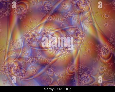 Abstrakte Bunte Komplexe Galaxie Mathe Fractal Stockfoto