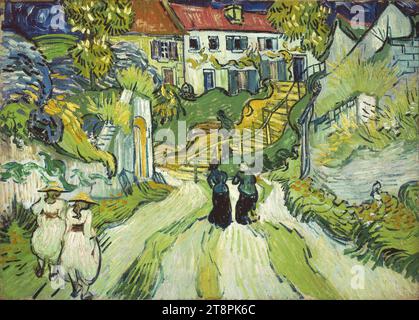 Vincent van Gogh - Treppe bei Auvers (1890). Stockfoto