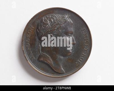 Frieden von Wien, 14. Oktober 1809, Andrieu, Bertrand oder Jean-Bertrand, Graveurin in Medaillen, Array, Numismatic, Medaille, Paris, Abmessungen – Arbeit: Durchmesser: 4 cm, Gewicht (Typenabmessung): 40,79 g Stockfoto