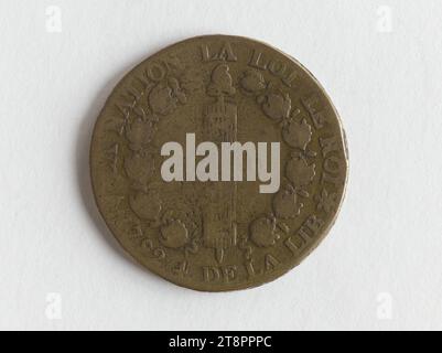 Abschied Capet, 21. Januar 1793, Anonym, Array, Numismatik, Medaille, Abmessungen - Werk: Durchmesser: 2,9 cm, Gewicht (Typenabmessung): 10,79 g Stockfoto