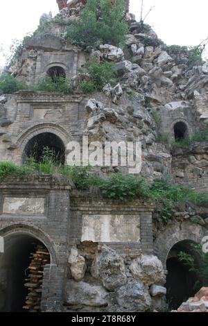 Wang Fu Shan, ein Steinbruch aus dem Palast des Sohnes des Kaisers Ming, Nanyang, Henan, China Stockfoto