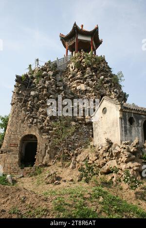 Wang Fu Shan, ein Steinbruch aus dem Palast des Sohnes des Kaisers Ming, Nanyang, Henan, China Stockfoto