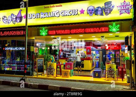 Legale Cannabis-Ladenfront, Chaweng, Ko Samui, Thailand Stockfoto