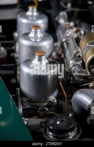 Jaguar XK150 klassischer britischer Sportwagen Stockfoto