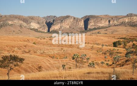 Isalo-Nationalpark, Route Nationale 7, Madagaskar, Afrika Stockfoto