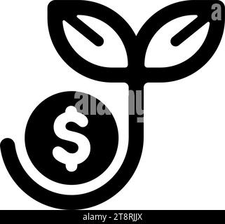 Illustration des Vektorsymbols für regelmäßige Investitionen (langfristige Investitionen) Stock Vektor