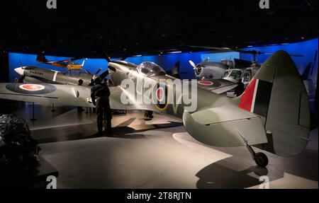 Im Air Force Museum of New Zealand können Sie sich mit Geschichten über diejenigen beschäftigen, die die Reise der neuseeländischen Militärflugzeuge mitgestaltet haben, und über den Dienst und die Opfer tausender Neuseeländer nachdenken, die in der Royal New Zealand Air Force (RNZAF) gedient haben Stockfoto