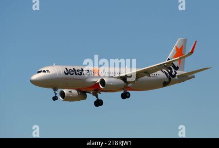 VH-VFQ Jetstar Airways Airbus A320-232(WL), Details zu Airframe Stockfoto