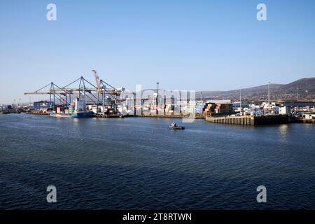 Containerhafen belfast Harbour, belfast, Nordirland, vereinigtes königreich Stockfoto