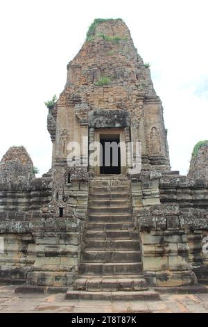 Pre Rup, Khmer-Tempel, das antike Angkor-Gebiet, Kambodscha. Regentschaft von Rajendravarman, 961 n. Chr. gewidmet Stockfoto