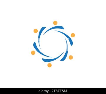 Design-Vektor des Team-Logos Stock Vektor