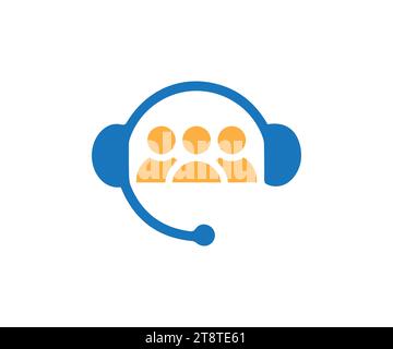 Callcenter-Logo Stock Vektor