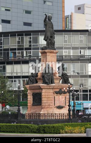 Monumento a Colon (Denkmal für Christoph Kolumbus), Paseo de la Reforma, Mexiko-Stadt Stockfoto