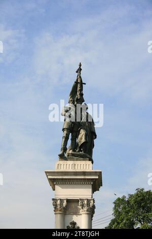 Miguel Lopez De Legazpi & Andres De Urdenata Monument, Rizal Park, Manila, Luzon, Philippinen Stockfoto