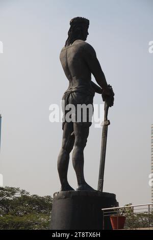 Statue von Lapu-Lapu, Stammeshäuptling, der Magellan getötet hat. Rizal Park, Manila, Philippinen Stockfoto