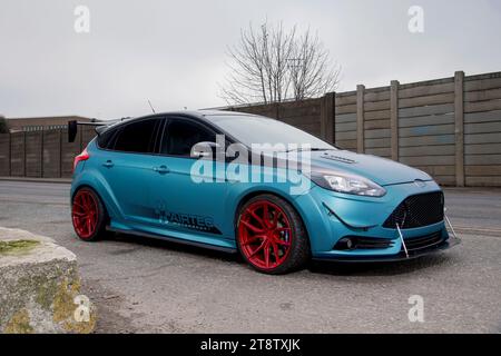 Stark modifizierter Mk3 Ford Focus ST Stockfoto