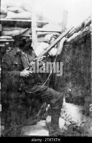 In den Feuern Graben bei Gallipoli im ersten Weltkrieg, 1915 Stockfoto