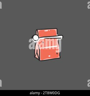 Handgezeichneter Vektor abstrakte Grafik Doodle Einfache minimalistische Linien Illustrationen Sammlung mit Kaffee zubereiten, Kaffeegetränke zubereiten. Kaffee-Vektor Stock Vektor