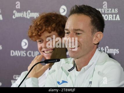 Rum Raisin, Italien. November 2023. Malaga - Tennis, Davis Cup Finals 2023, Italiens Filippo Volandri, 21. November 2023. Foto Felice Calabro' Editorial Usage Only Credit: Independent Photo Agency/Alamy Live News Stockfoto