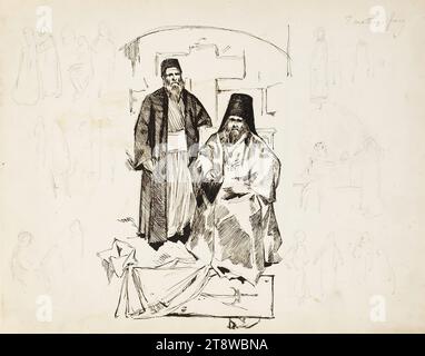 Albert Edelfelt, 21.7,1854, Manor Kiiala, Gemeinde Porvoo, 18.8,1905, Haikko, Gemeinde Porvoo, 1875–1876, Teil eines Skizzenbuches Stockfoto