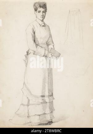 Albert Edelfelt, 21.7,1854, Manor Kiiala, Gemeinde Porvoo, 18.8,1905, Haikko, Gemeinde Porvoo, 1875–1876, Teil eines Skizzenbuches Stockfoto