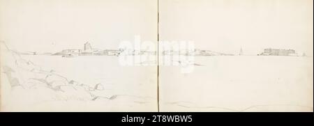 Albert Edelfelt, 21.7,1854, Manor Kiiala, Gemeinde Porvoo, 18.8,1905, Haikko, Gemeinde Porvoo, 1875–1876, Teil eines Skizzenbuches Stockfoto