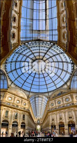 Architektonische Details in der Galleria Vittorio Emanuele in Mailand, Italien Stockfoto
