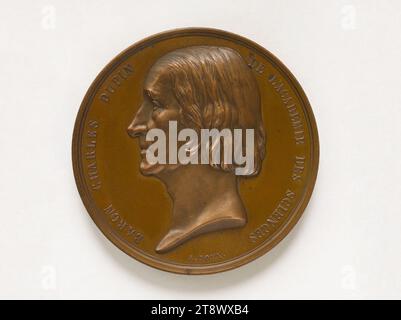 Pierre Charles Francois, Baron Dupin (1784-1873), Mitglied der Akademie der Wissenschaften, 1868, Bovy, Antoine, Gravierer in Medaillen, in 1868, Numismatik, Medaille, Abmessungen - Werk: Durchmesser: 5 cm, Gewicht (Typenmaß): 55,05 g Stockfoto
