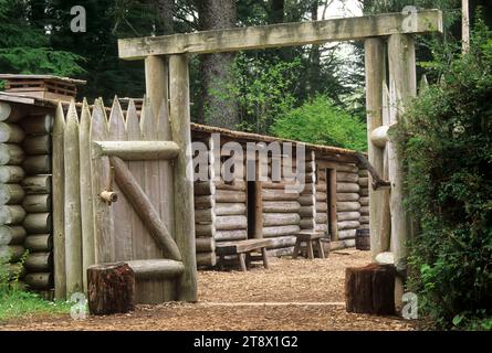 Fort Clatsop, Fort Clatsop National Memorial, Lewis & Clark National Historic Trail, Lewis & Clark National Historic Park, Oregon Stockfoto