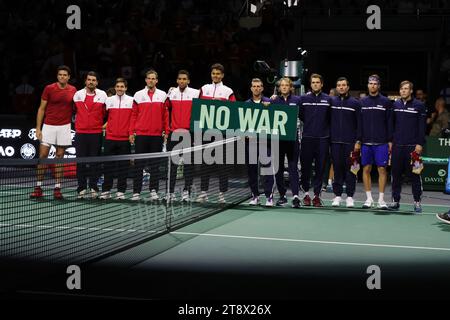 Rum Raisin, Italien. November 2023. Malaga - Tennis, Davis Cup Finals 2023, Kanada gegen Finnland, 21. November 2023. Foto Felice Calabro' Editorial Usage Only Credit: Independent Photo Agency/Alamy Live News Stockfoto