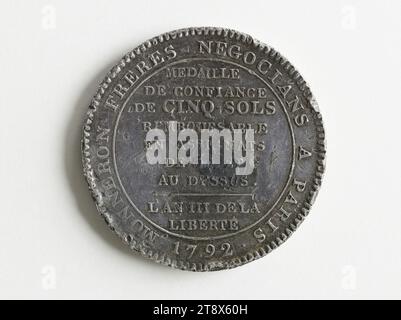 St ck Von F nf Monneron Solen 1792 Dupr Augustin Oder Auguste st-ck-von-f-nf-monneron-solen-1792-dupr-augustin-oder-auguste