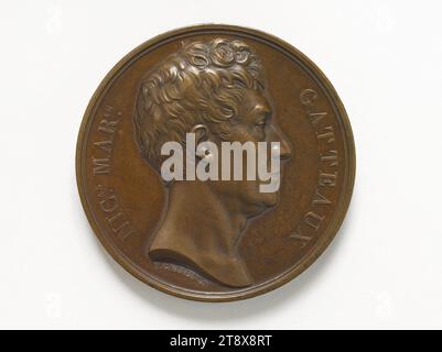 Nicolas-Marie Gatteaux (1751-1832), französischer Medaillenstecher, 1832, Gatteaux, Jacques-Edouard, Medaillengravur, Array, Numismatik, Medaille, Abmessungen - Werk: Durchmesser: 5 cm, Gewicht (Typenabmessung): 59,61 g Stockfoto