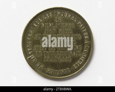 Louis Philippe Albert d'Orléans, Graf von Paris (1838–1894), Prinz Königlich von Frankreich (1842–1848), 1899, Gatteaux, Grazer in Medaillen, 1899, Numismatik, Medaille, Abmessungen - Werk: Durchmesser: 3 cm, Gewicht (Typenabmessung): 7,75 g Stockfoto