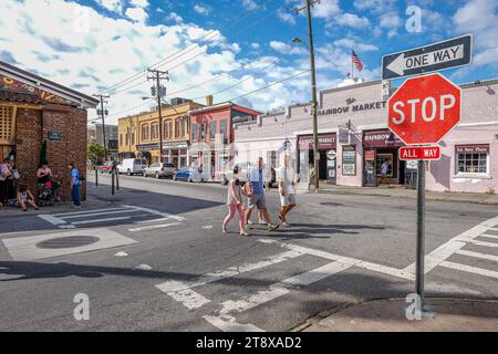 Der Rainbow Market in Charleston, SC, ist einer der ältesten Märkte in den Vereinigten Staaten Stockfoto