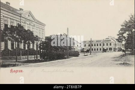 22, Kagran - Donaufelder Straße, Ansichtskarte, unbekannt, 1900-1905, Karton, Kollotypie, Höhe x Breite 9 x 14 cm, Büro und Verwaltung, 22. Bezirk: Donaustadt, Sammlung Wien Stockfoto