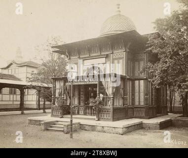 Weltausstellung 1873: Pavillon österreichischer Heilwässer und Mineralwässer (Nr. 1627), György (Johann Justus Georg) Klösz (Kloess) (1844-1913), Fotograf, Wiener Photographen-Verein, Verlag, 1873, Papier, Fotografie, Weltmesse Wien 1873, Prater, Ausstellungen, Essen und Trinken, Architektur, Bezirk: Leopoldstadt, pavilon, Weltmesse, Weltausstellung, Wiener Sammlung Stockfoto