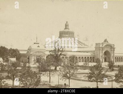 Weltausstellung 1873: Industrieschloss mit Rotunde (Nr. 575), Josef Löwy (1835-1902), Fotograf, Wiener Photographen-Verein, Verlag, 1873, Papier, Fotografie, 1873 Wiener Weltmesse, Prater, Ausstellungen, Architektur, 2. Bezirk: Leopoldstadt, Weltmesse, Weltausstellung, Rotunde, die Wiener Sammlung Stockfoto